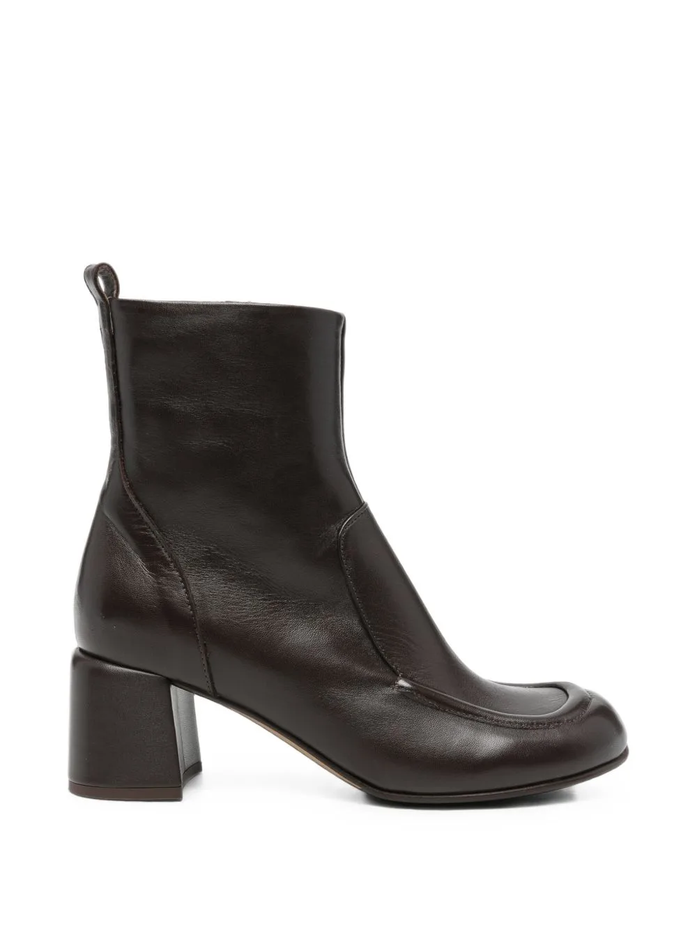 Square-Toe Ankle Boots by lorena paggi