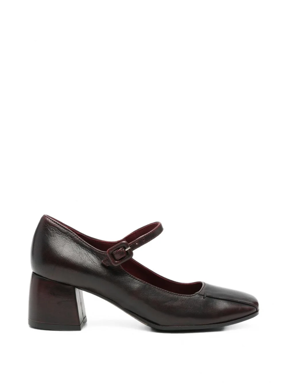 Buckle-Fastening Leather Pumps by lorena paggi