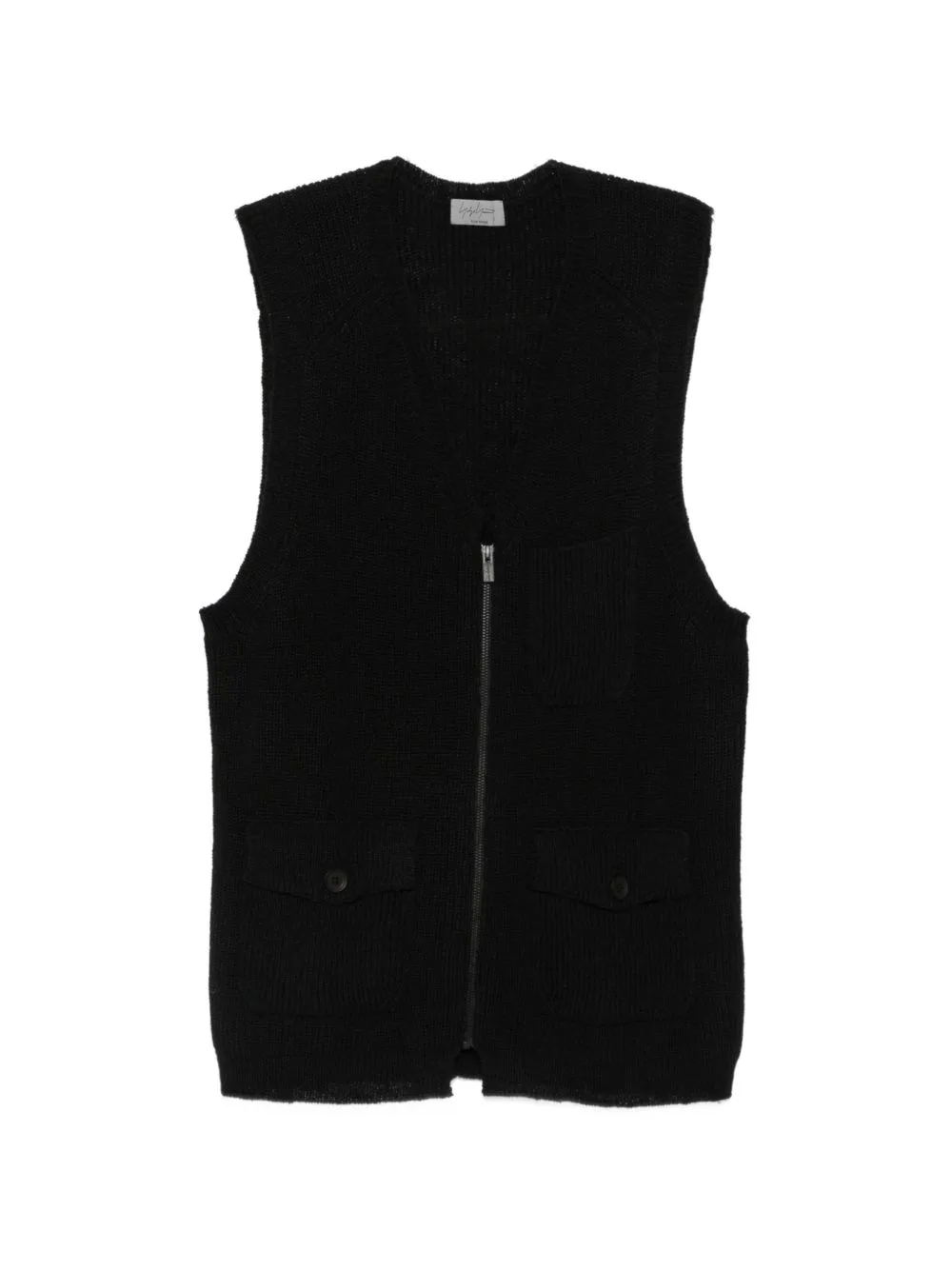 Ribbed-Knit Zip-Up Gilet by Yohji Yamamoto