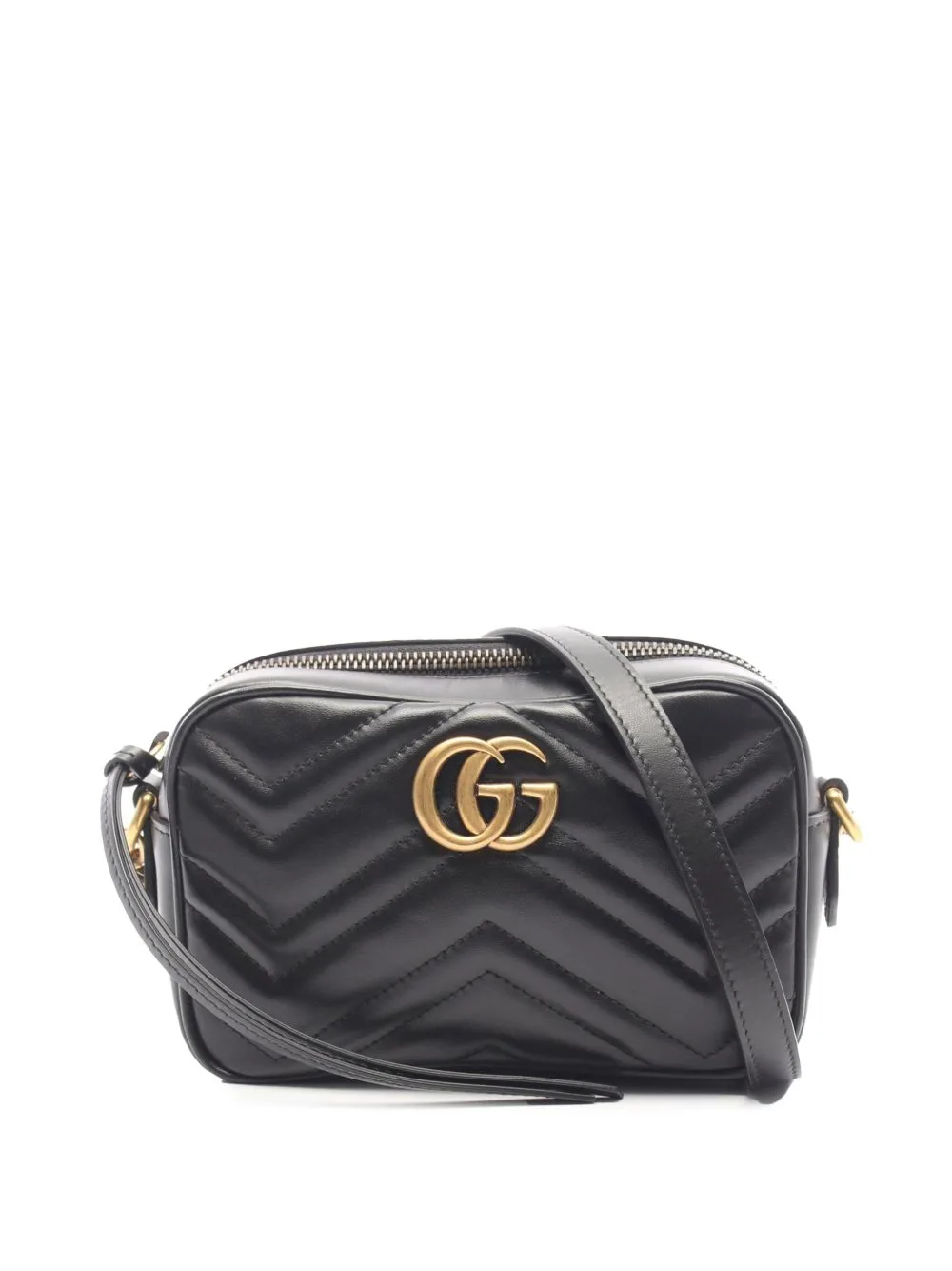 2016-2026 Mini GG Marmont Matelasse Calfskin Crossbody Bag by Gucci Pre-Owned