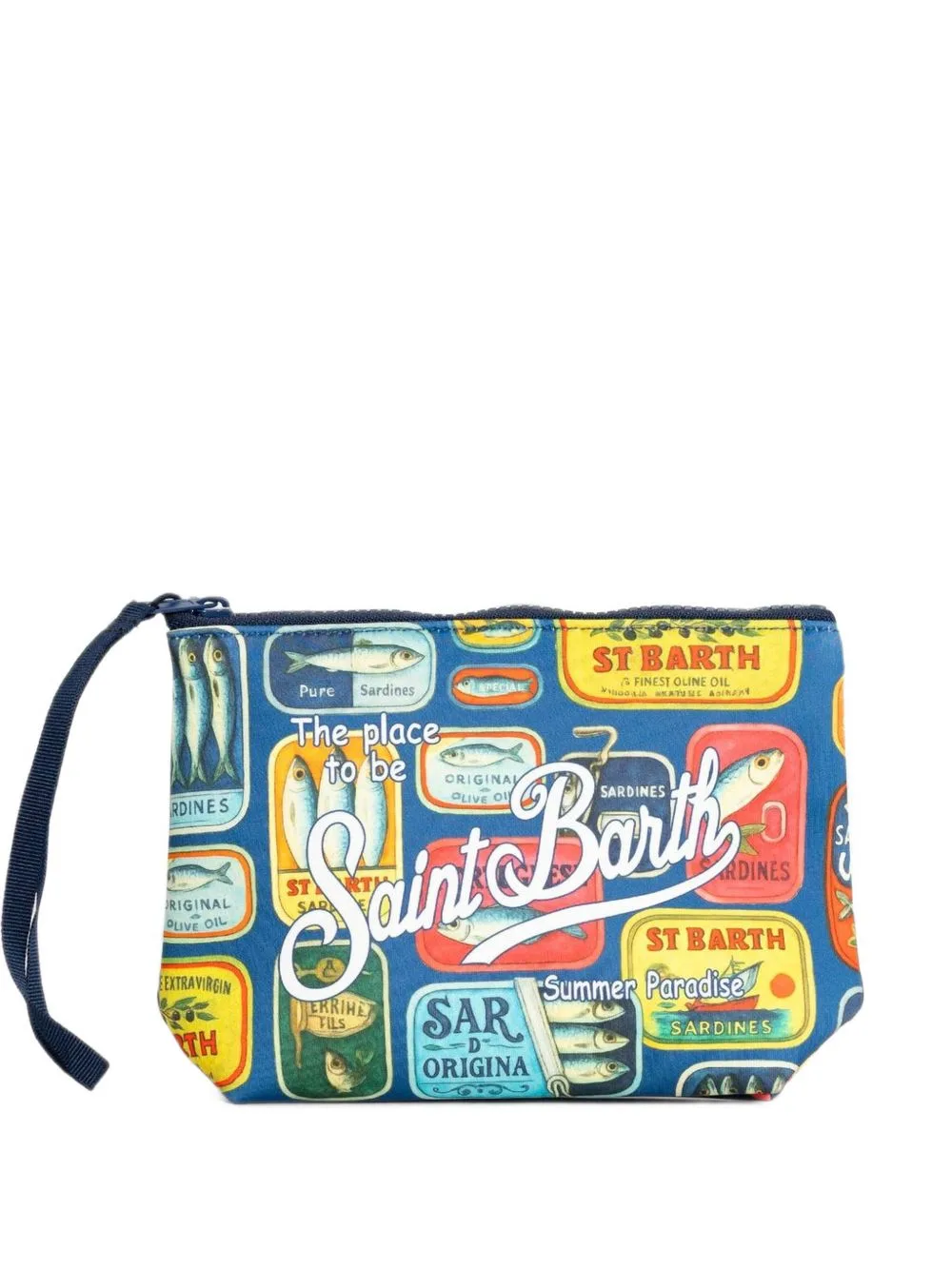 Aline Sardine-Print Clutch Bag by MC2 Saint Barth