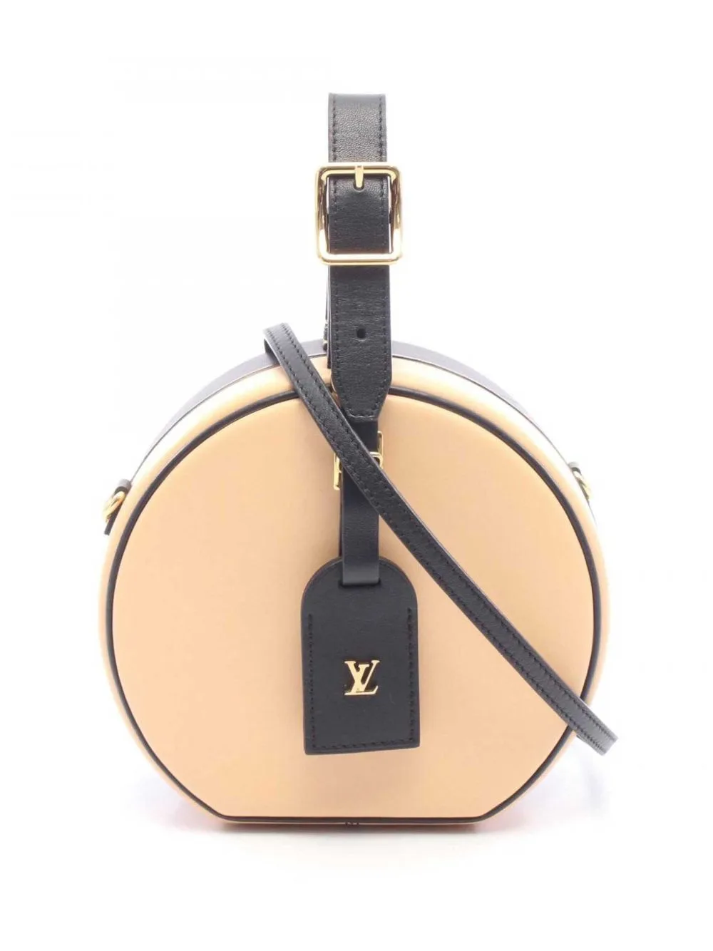 2015-2026 Bicolor Calfskin Petite Boite Chapeau Satchel by Louis Vuitton Pre-Owned