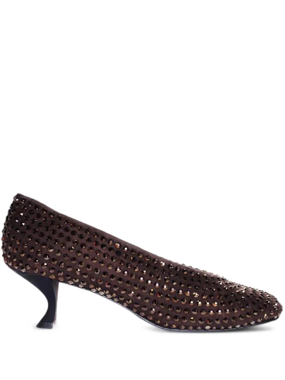50mm Crystal-Embellished Pumps by LA ROSE
