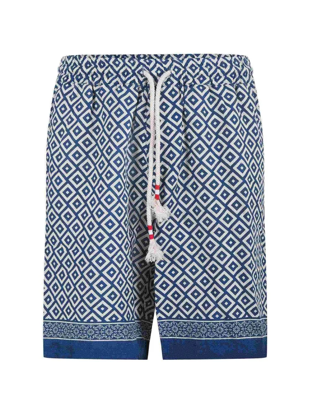 Geometric-Print Drawstring Shorts by MC2 Saint Barth