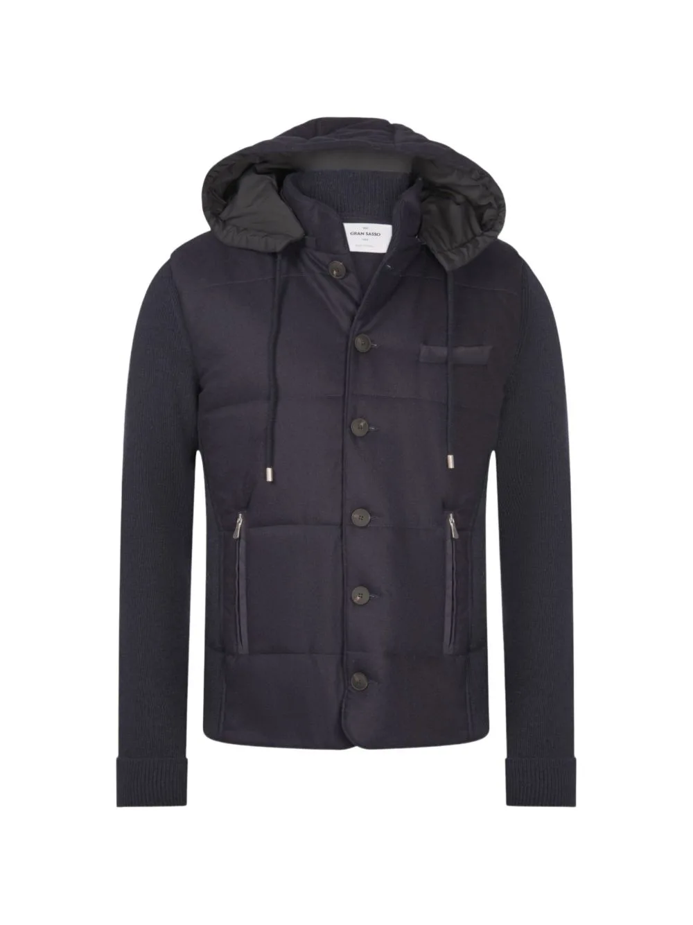 Quilted Hooded Jacket by Gran Sasso