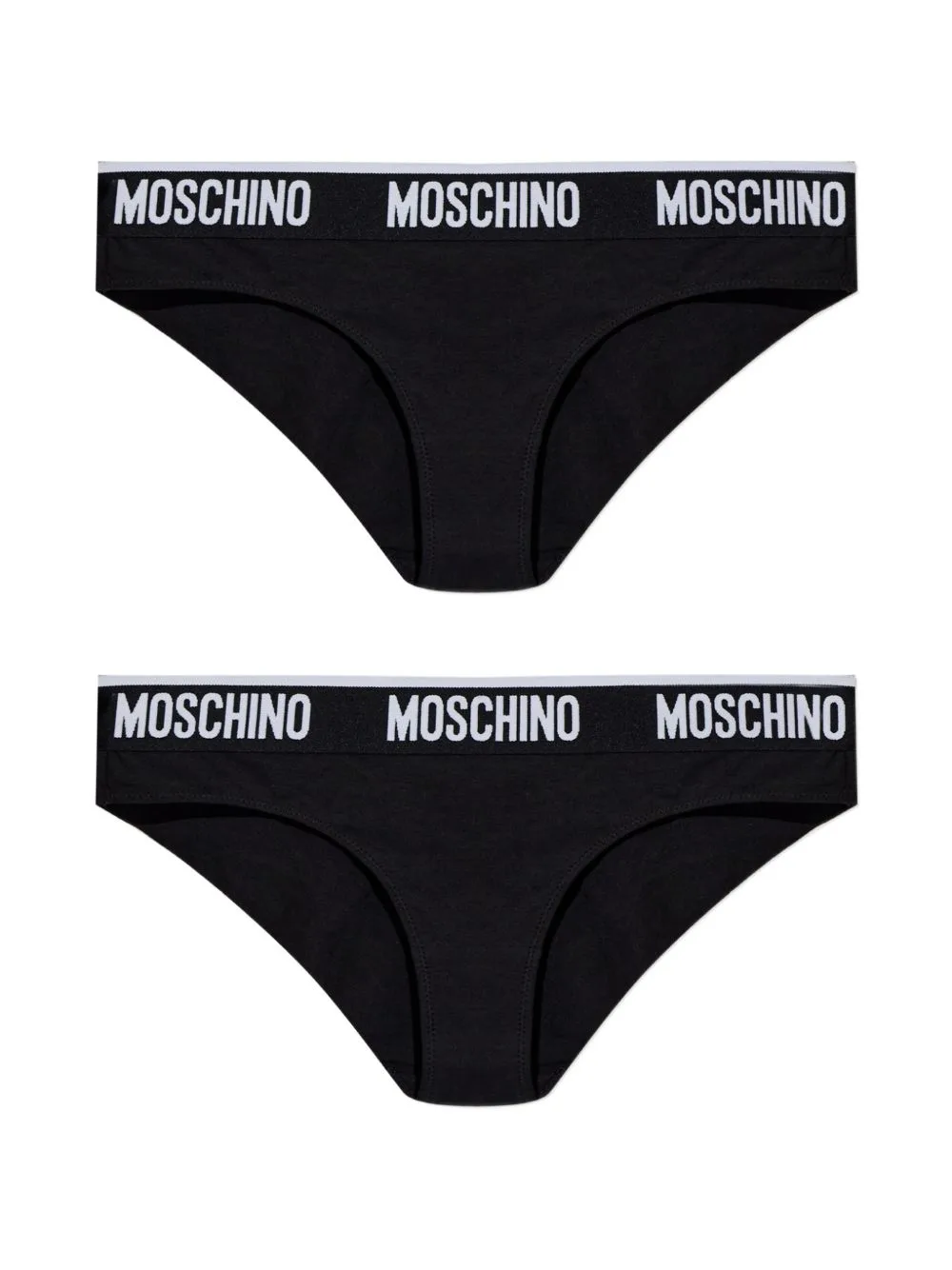 Logo-Waistband Briefs (set of Two) by Moschino
