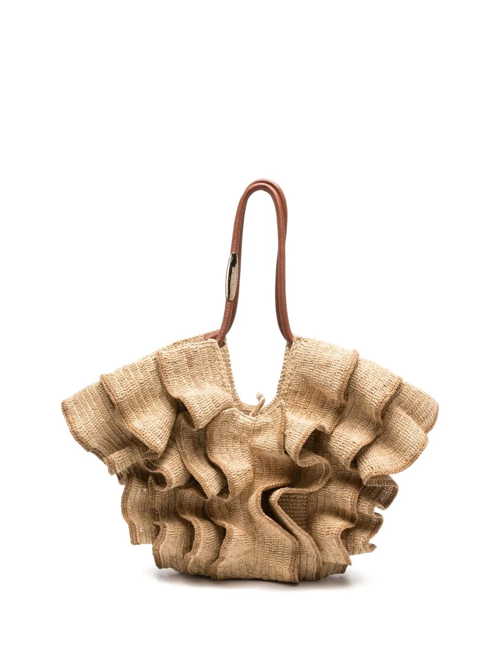 Medium Goldentime Ruffled-Detail Tote Bag by ZIMMERMANN
