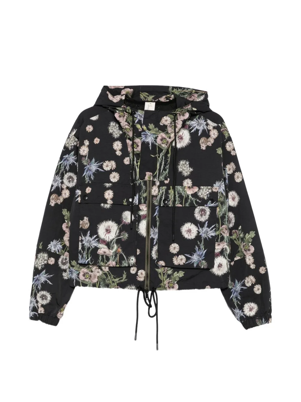 Floral-Print Hooded Jacket by PSOPHIA