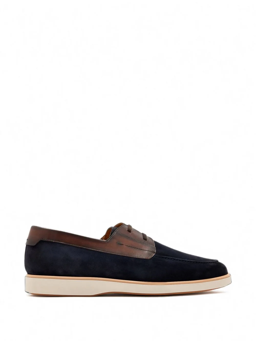 Lucius Panelled Lace-Up Boat Shoes by Magnanni