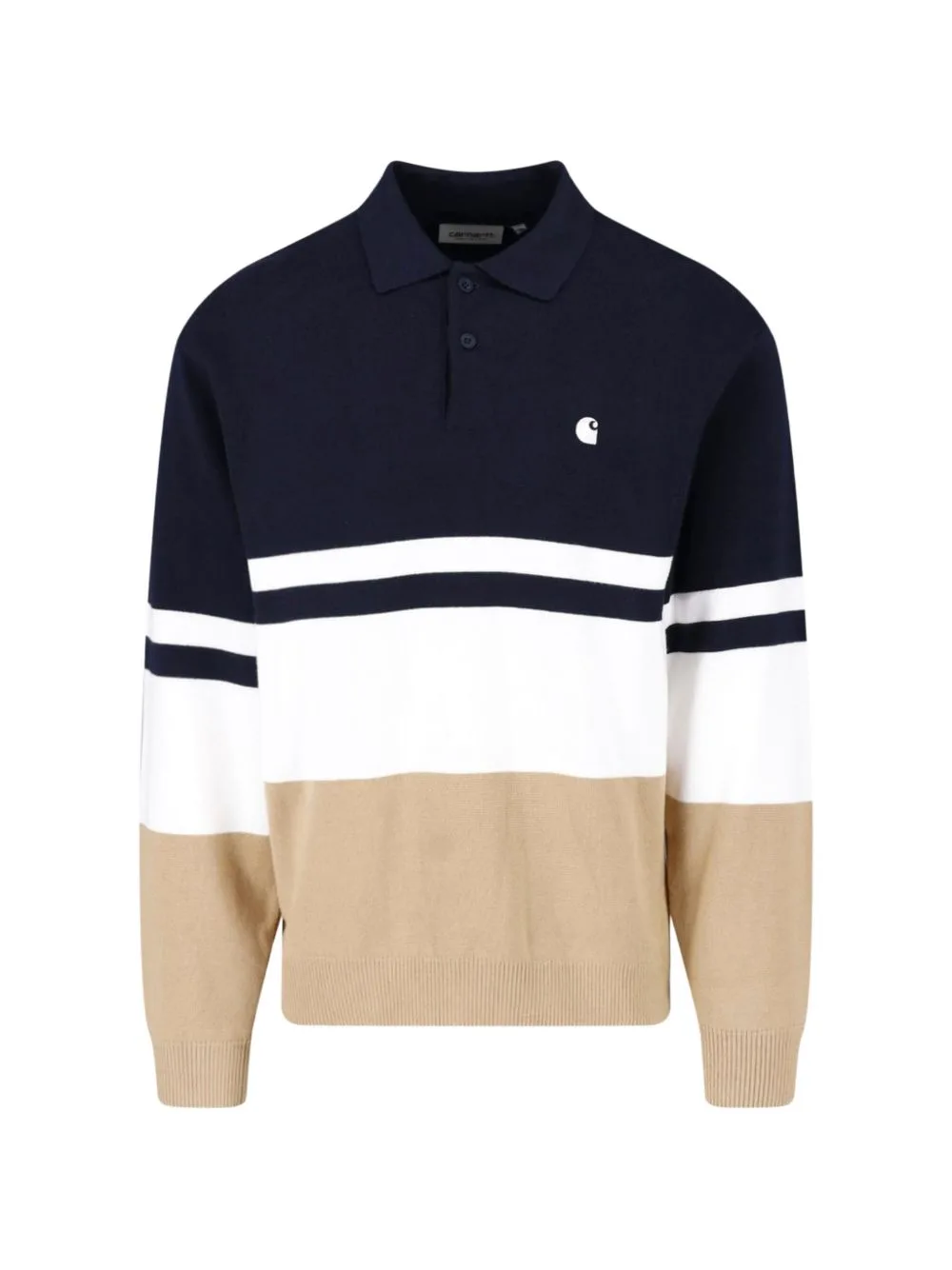 L/S Austin Colour-Block Polo Sweater by Carhartt WIP