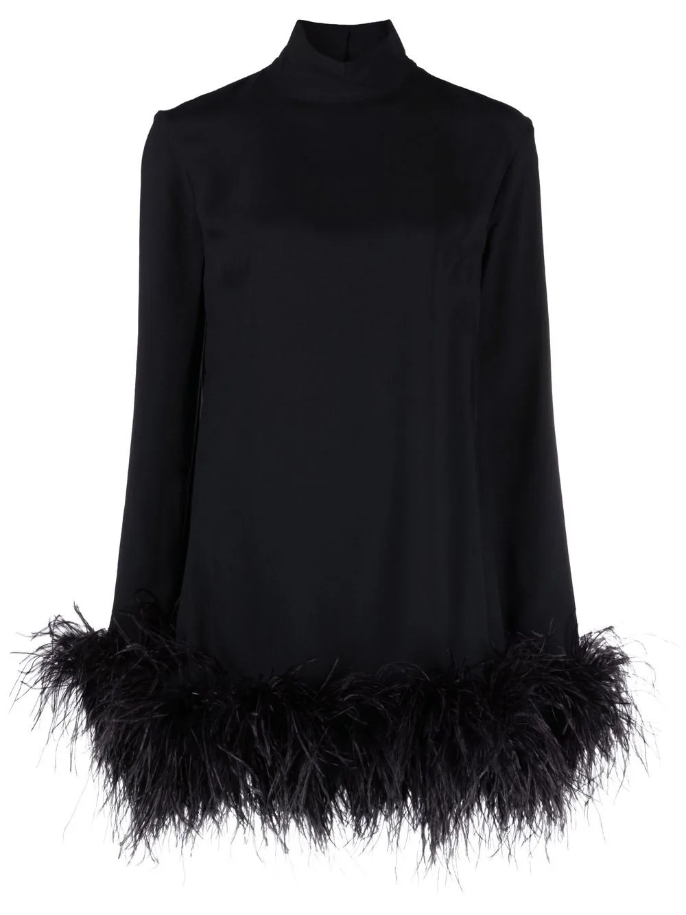 Gina Feather-Trim Mini Dress by Taller Marmo