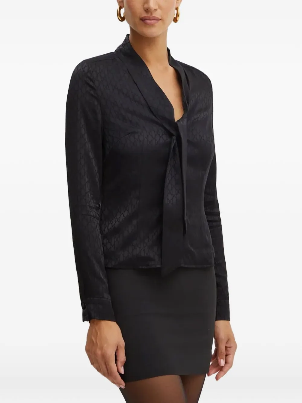 Pattern Tie Blouse by Morgan