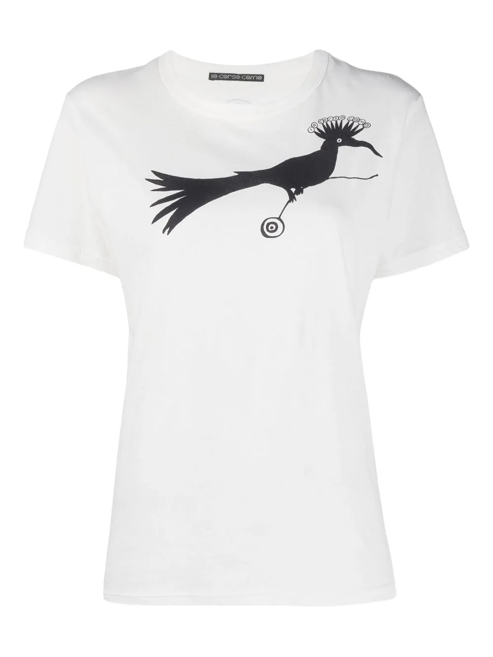Bird-Print Cotton T-Shirt by 10 CORSO COMO