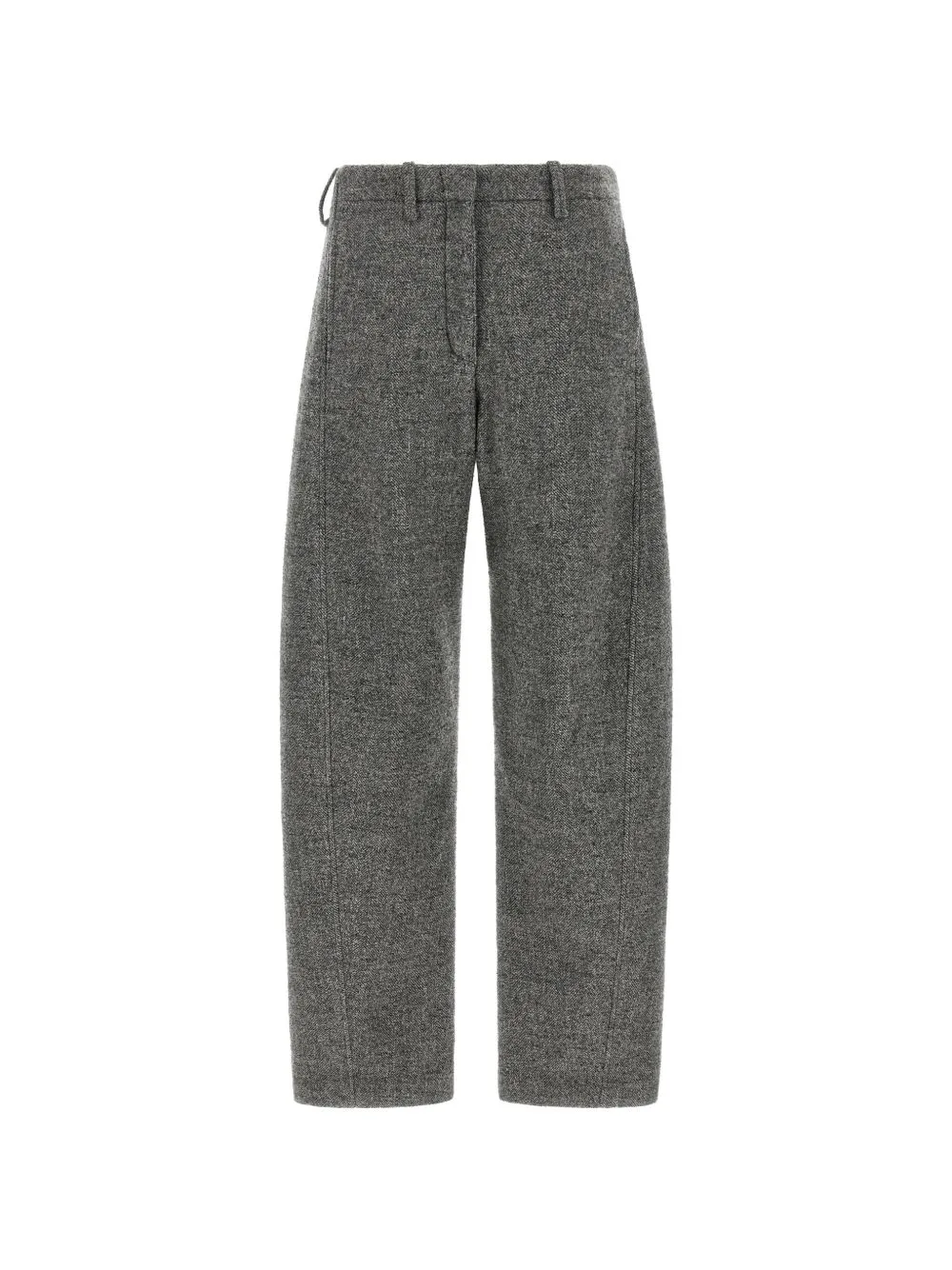 Herringbone-Pattern Barrel-Leg Trousers by Magda Butrym