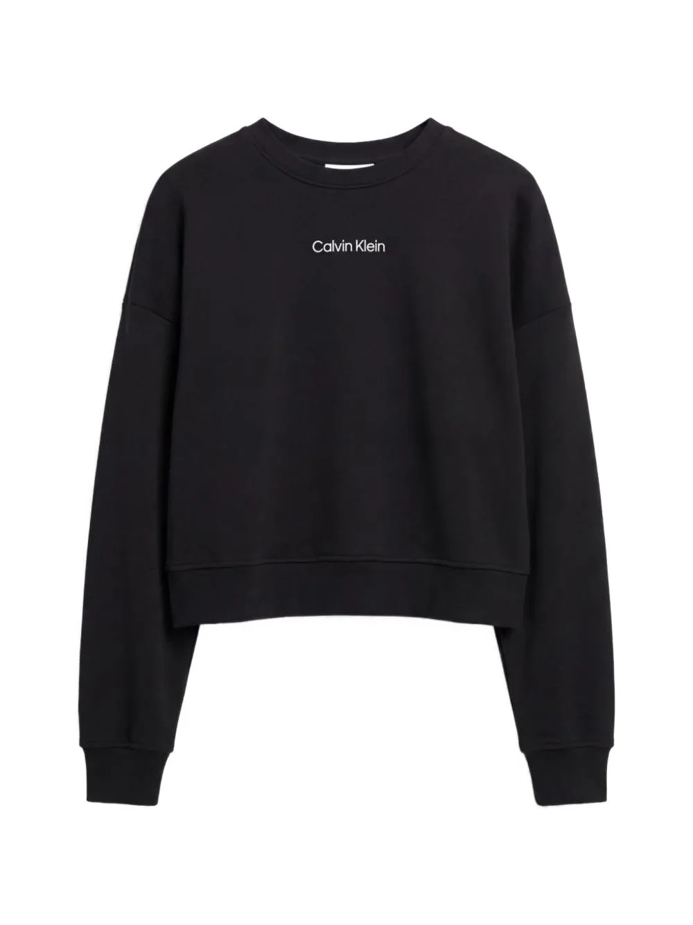Logo-Print Drop-Shoulder Sweater by Calvin Klein