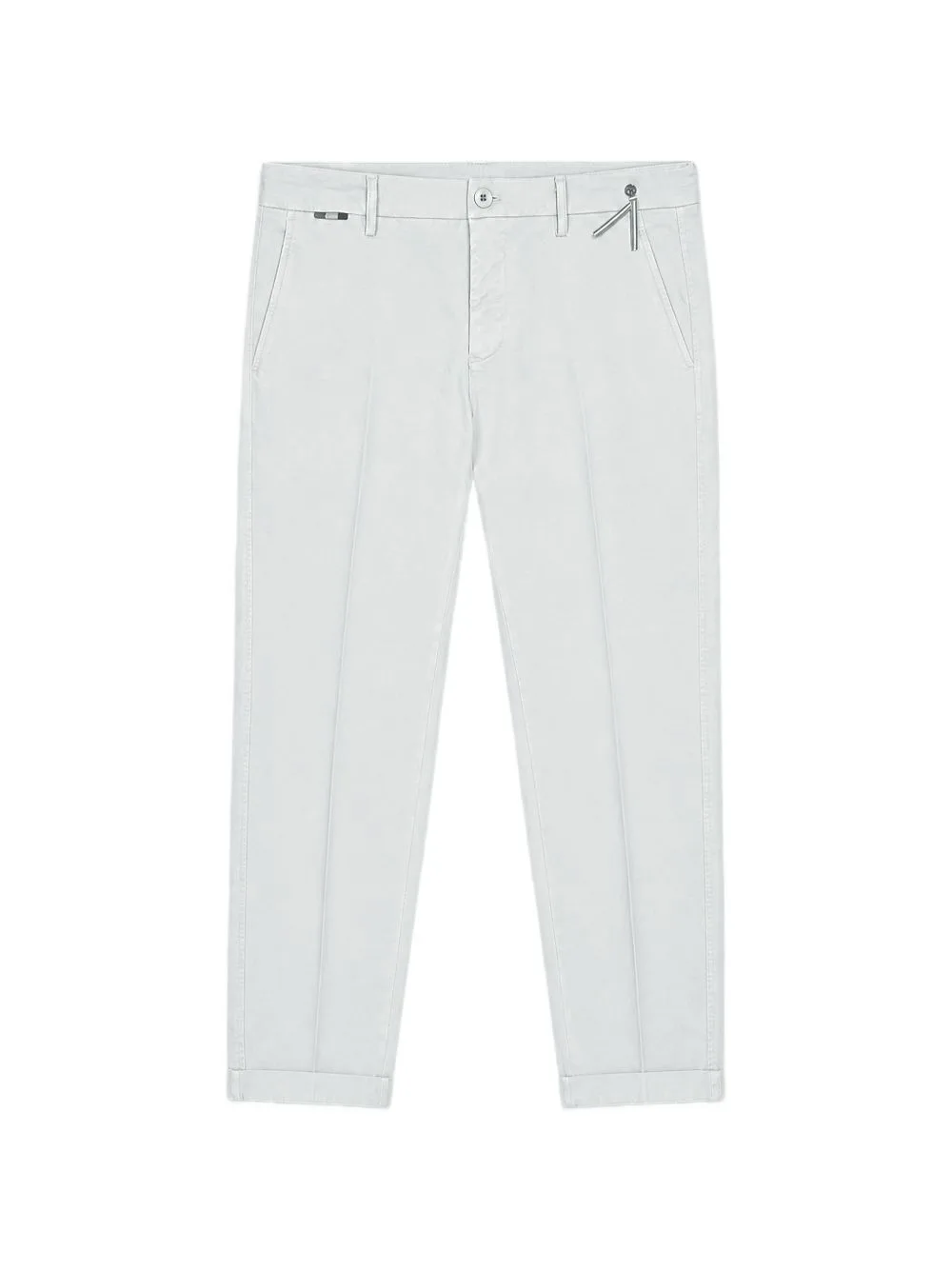 Pressed-Crease Turned-Up Trousers by Mason's