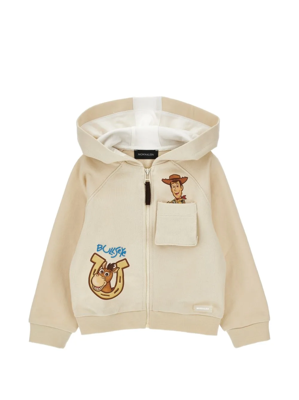Graphic-Print Zip-Up Hoodie by Monnalisa