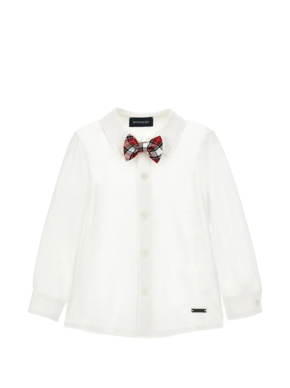 Bow-Tie Long-Sleeved Shirt by Monnalisa