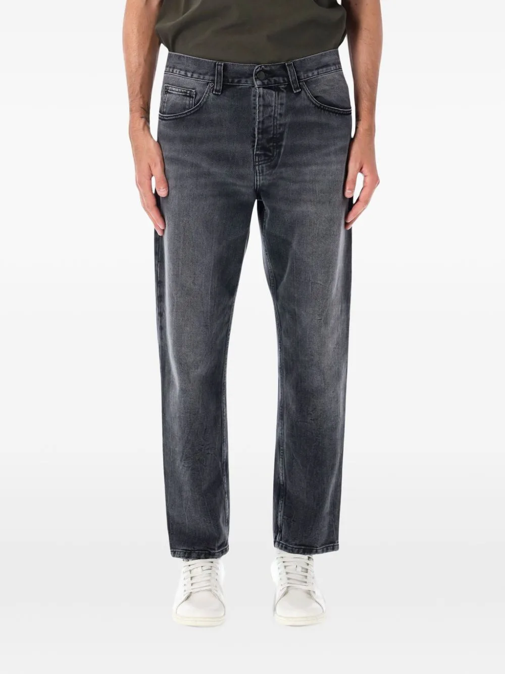 Newel Washed-Effect Logo-Patch Jeans by Carhartt WIP