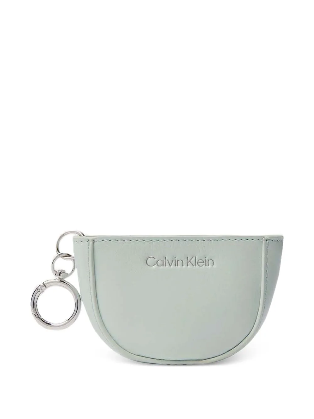 Logo-Debossed Pouch Keyring by Calvin Klein