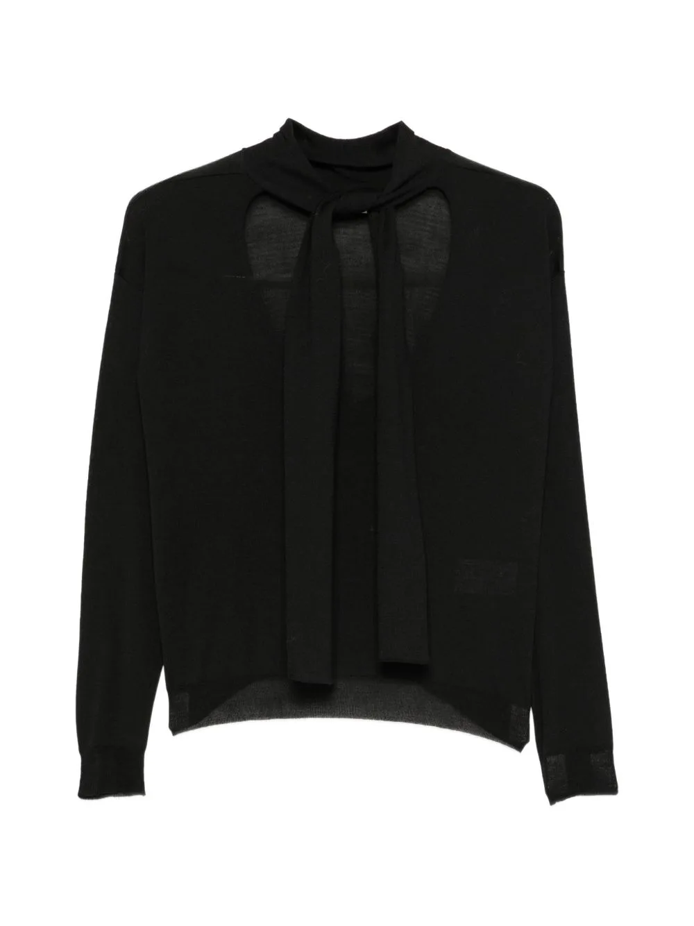 Cut-Out Pussy-Bow Sweater by Roberto Collina