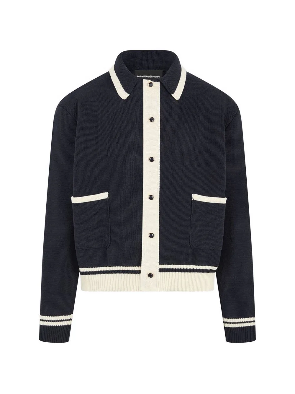 Julien Classic-Collar Combed-Cotton Knit Cardigan