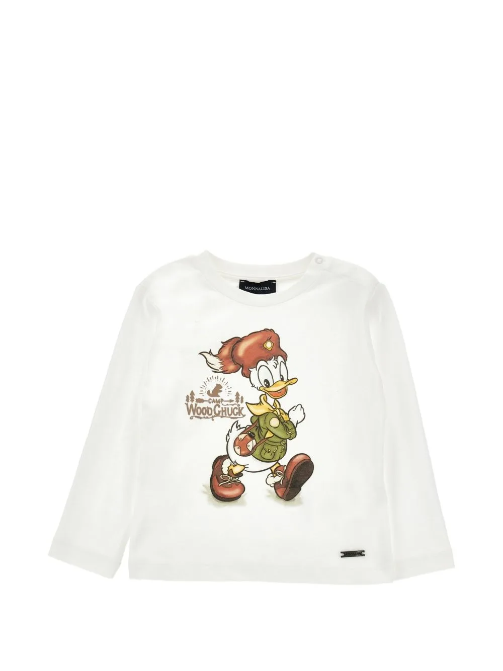 Donald Duck-Print Long-Sleeve T-Shirt by Monnalisa