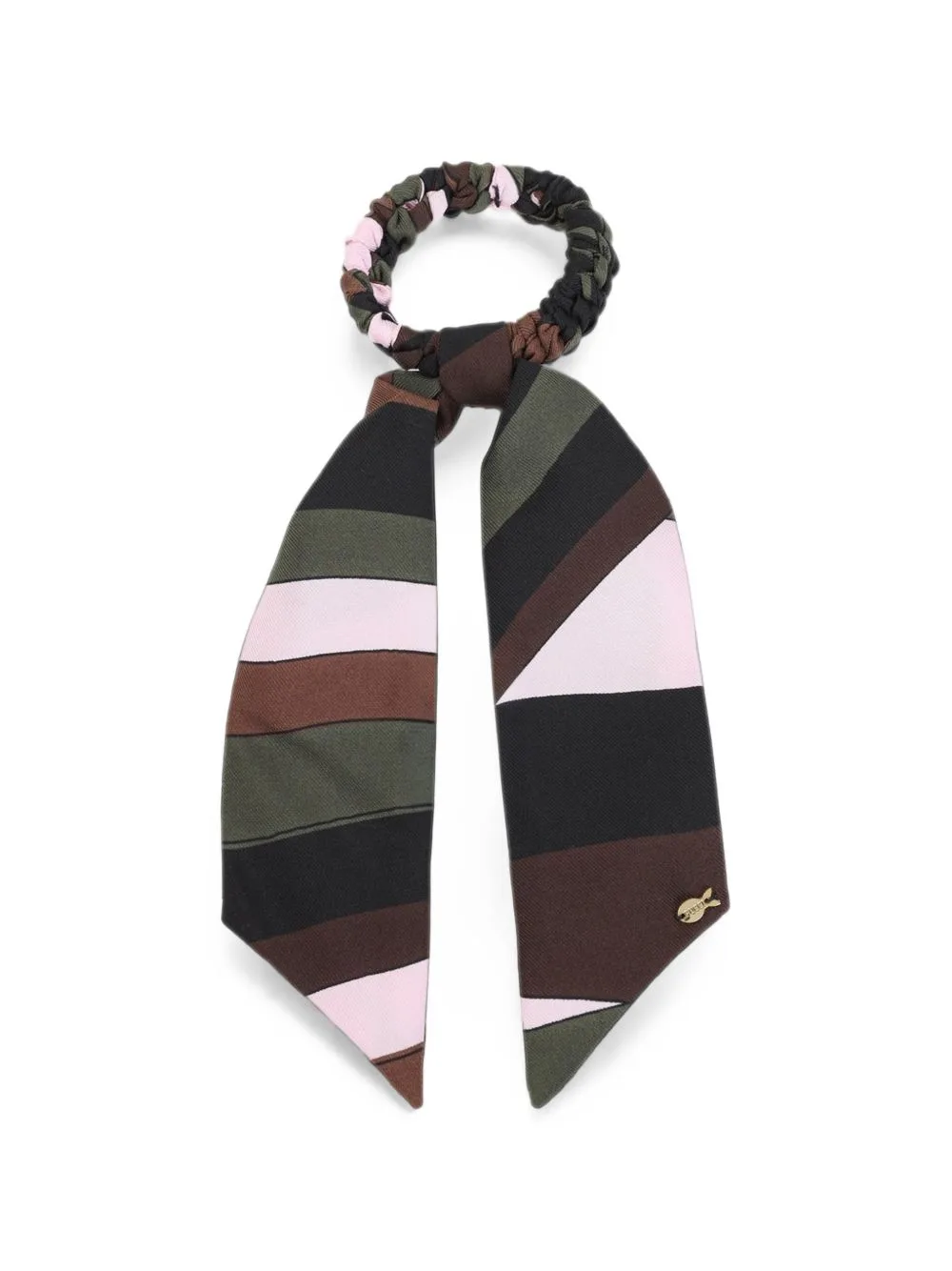 Iride Print Silk Hair Tie by PUCCI
