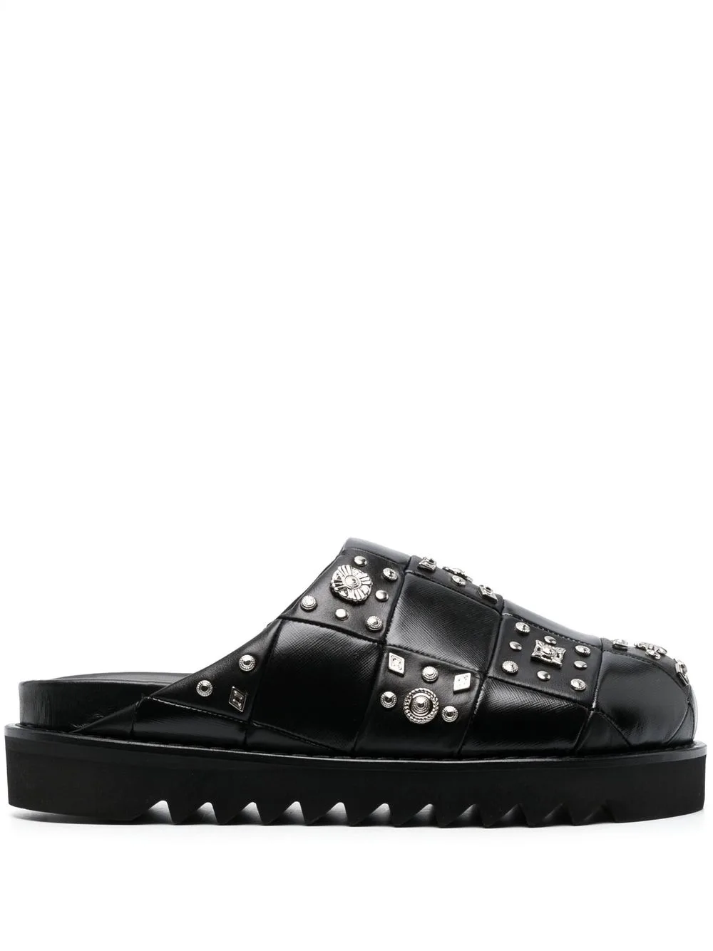 Stud-Detailing Leather Mules by Toga Virilis