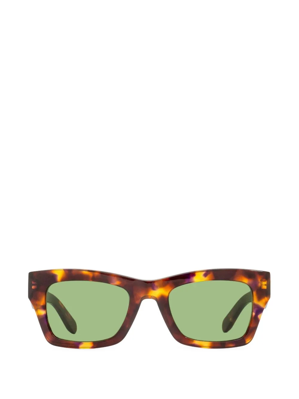 Tortoiseshell-Effect Square-Frame Sunglasses by Ferragamo Eyewear