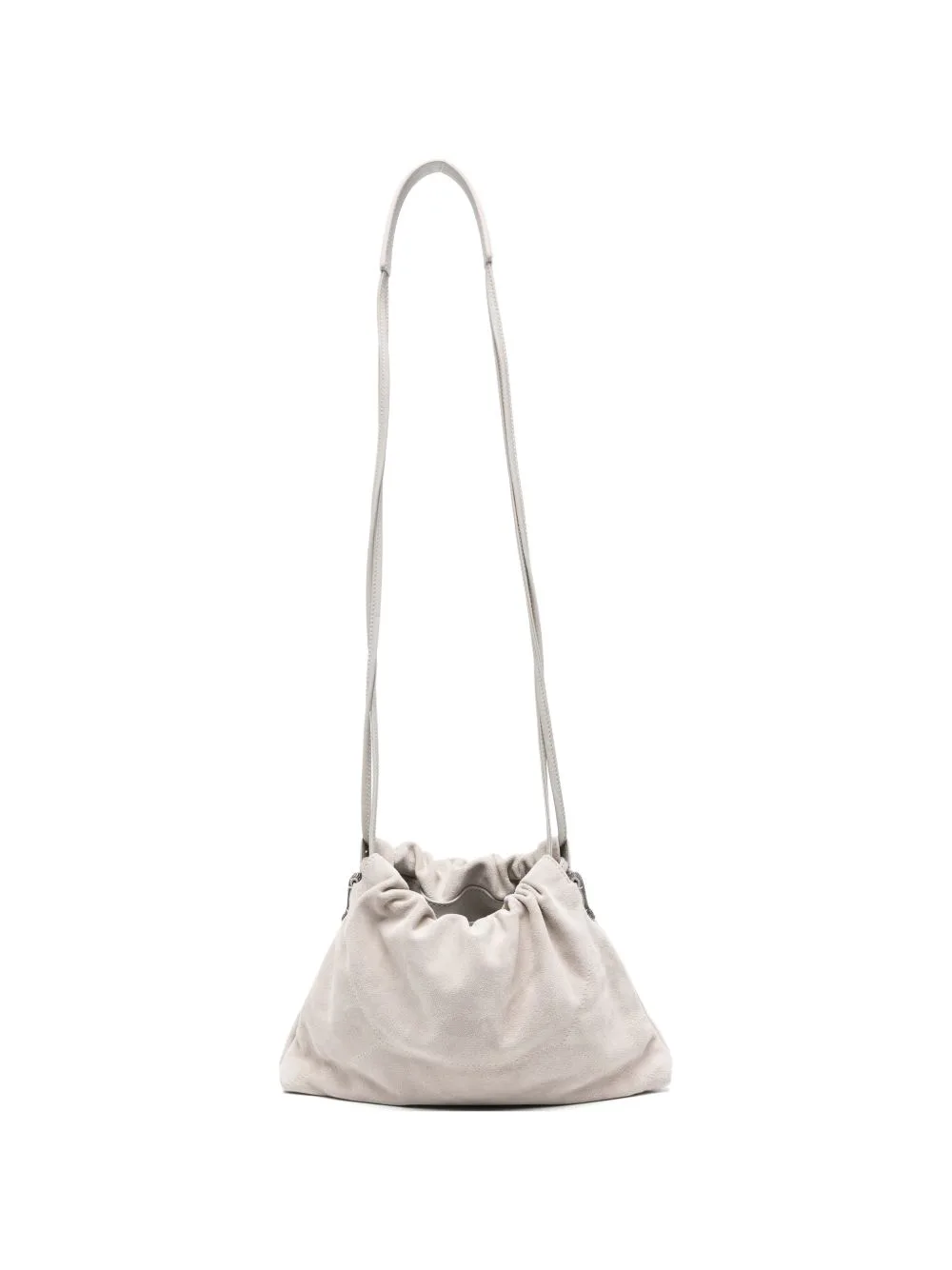 Drawstring-Fastening Cross-Body Bag by Brunello Cucinelli