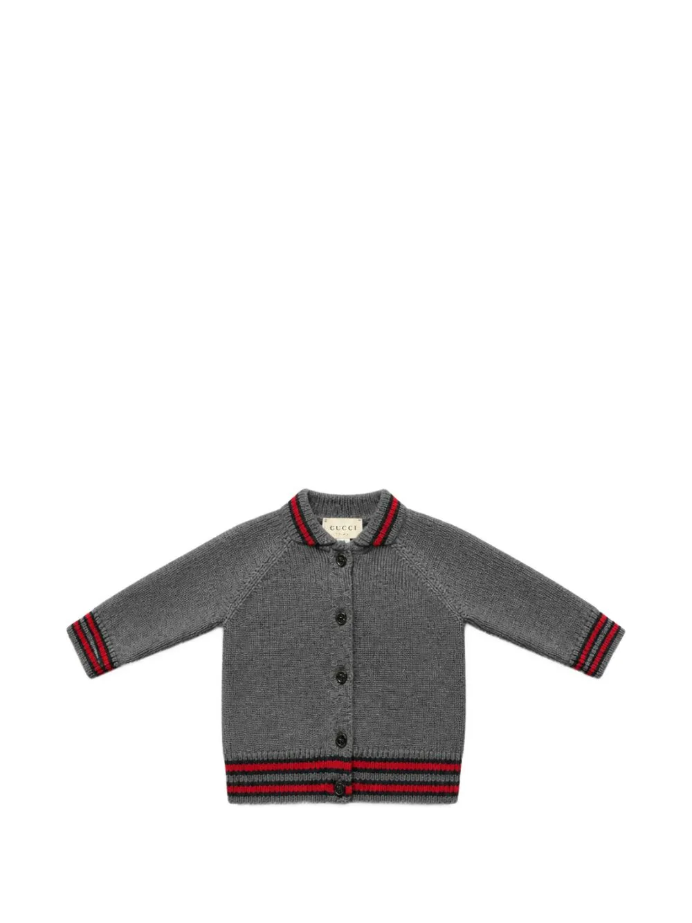 Stripe-Trim Raglan-Sleeve Cardigan by Gucci Kids