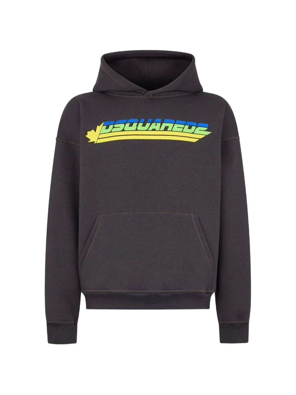 Logo-Print Dropped-Shoulder Hoodie by DSQUARED2