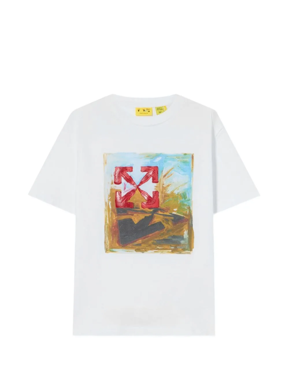 Arrow Painting Cotton T-Shirt by Off-White Kids