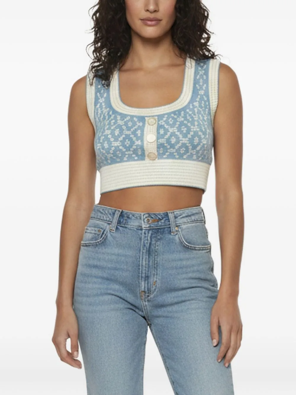 Scoop-Neck Top by Elisabetta Franchi