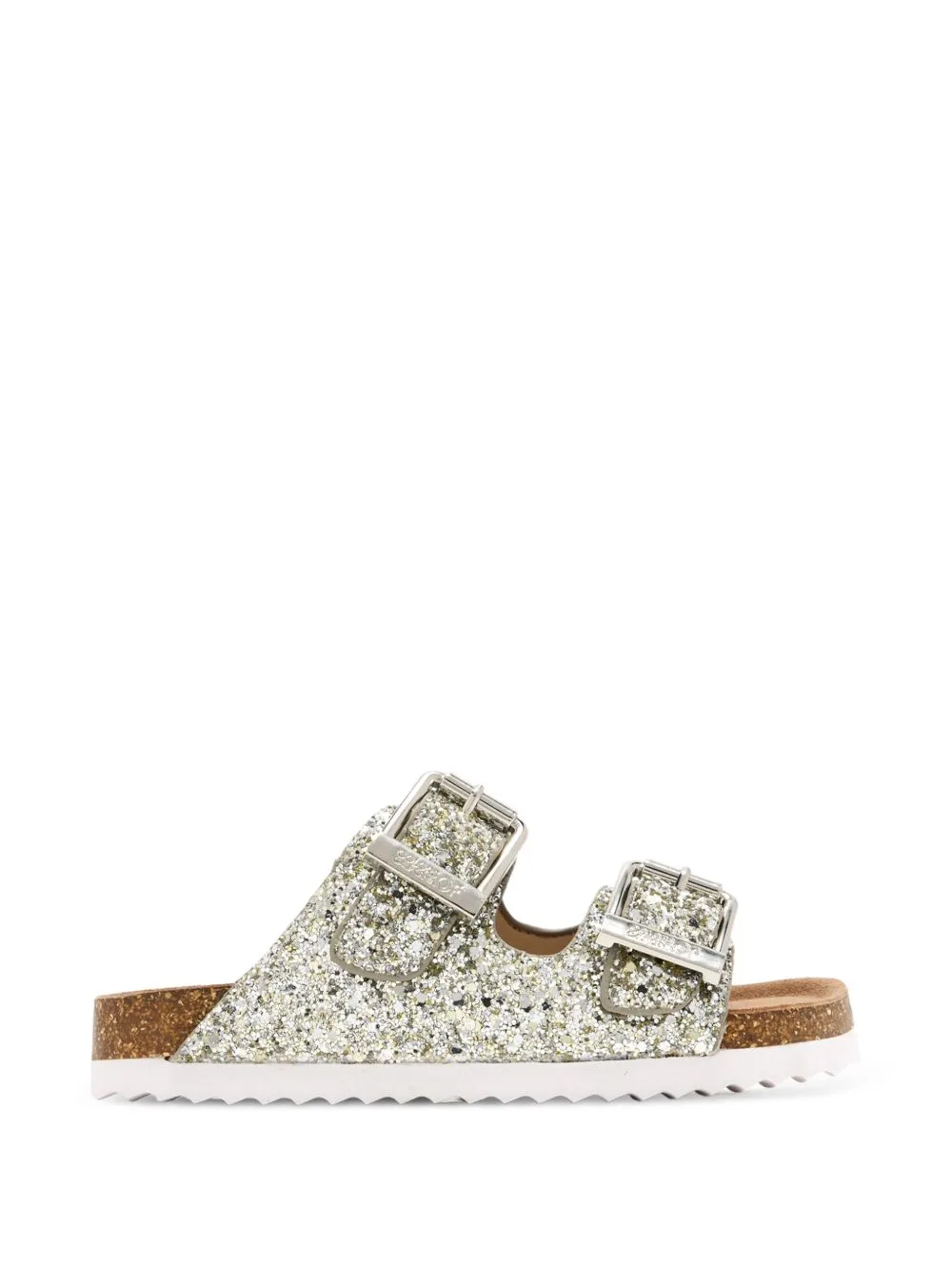 Slofik Glitter-Effect Buckle-Fastening Sandals by Colors Of California