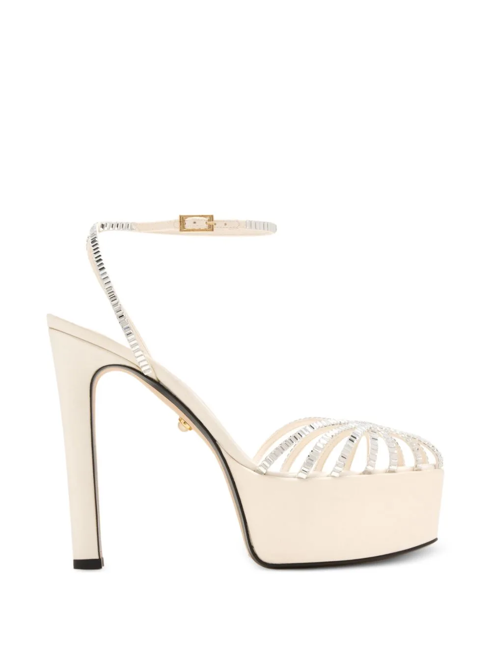 Eva Crystal-Embellished Platform Sandals by Alevì