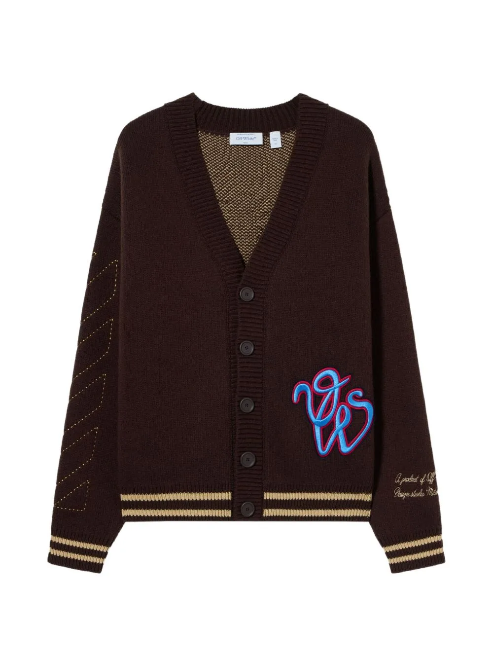 College Varsity Knit Cardigan by Off-White