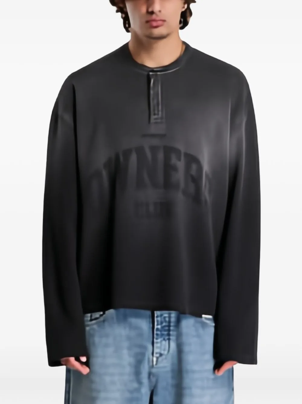 Owners Club Henley Long-Sleeved Polo Shirt by Represent