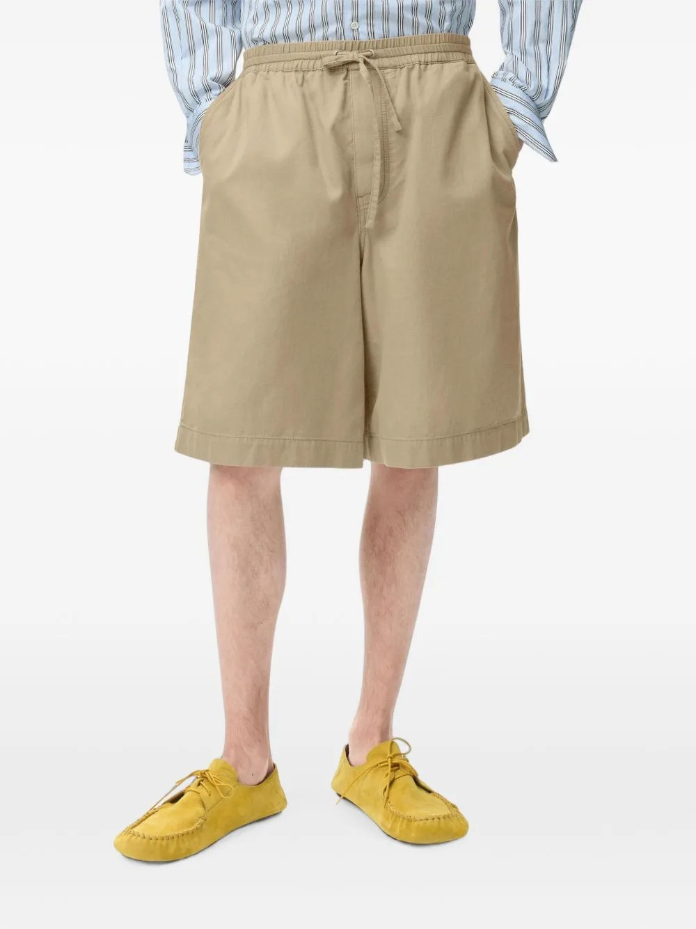 Anagram-Embroidered Drawstring Shorts by LOEWE