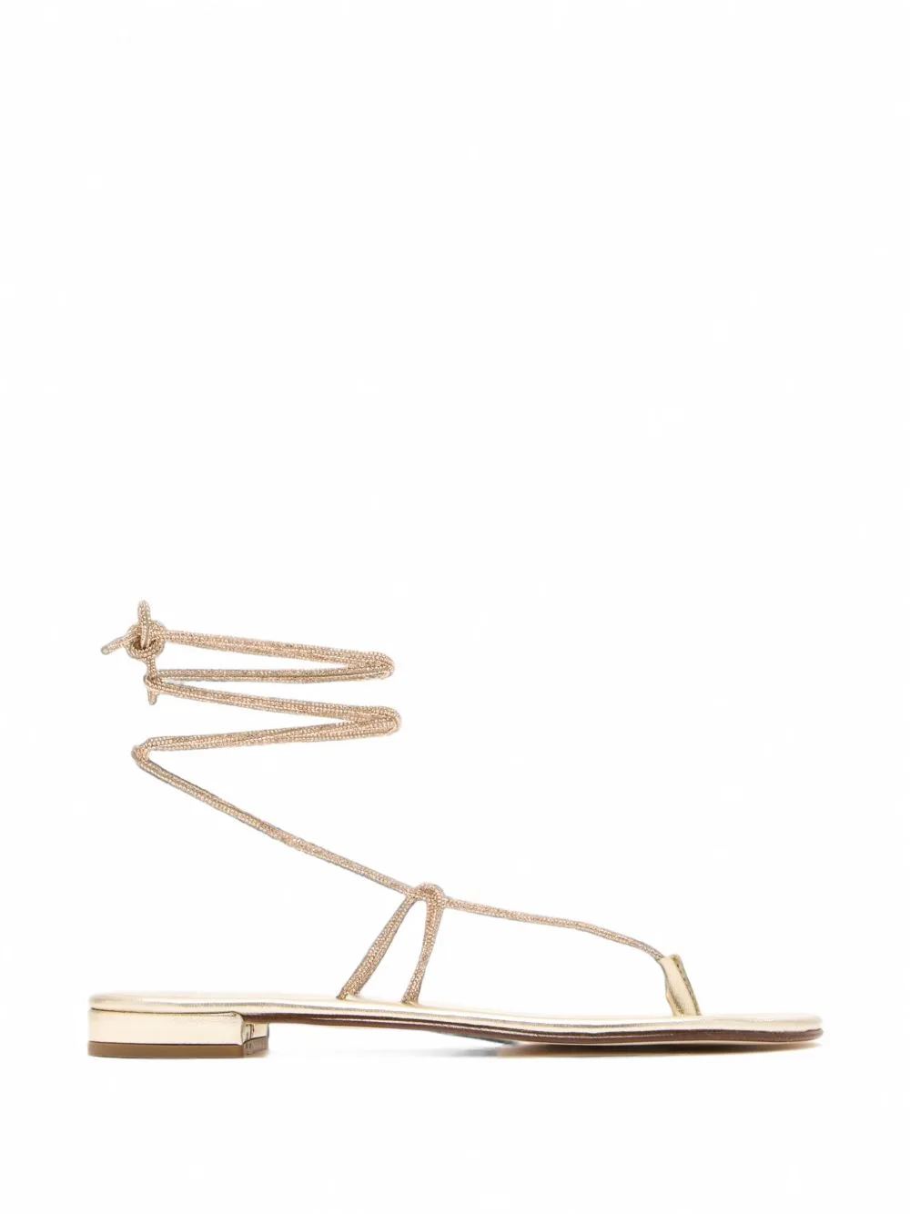Lola Crystal-Embellished Tie-Fastening Sandals by Cornetti