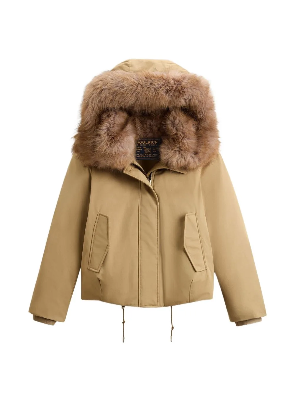 Faux-Fur Trim Hooded Jacket by Woolrich