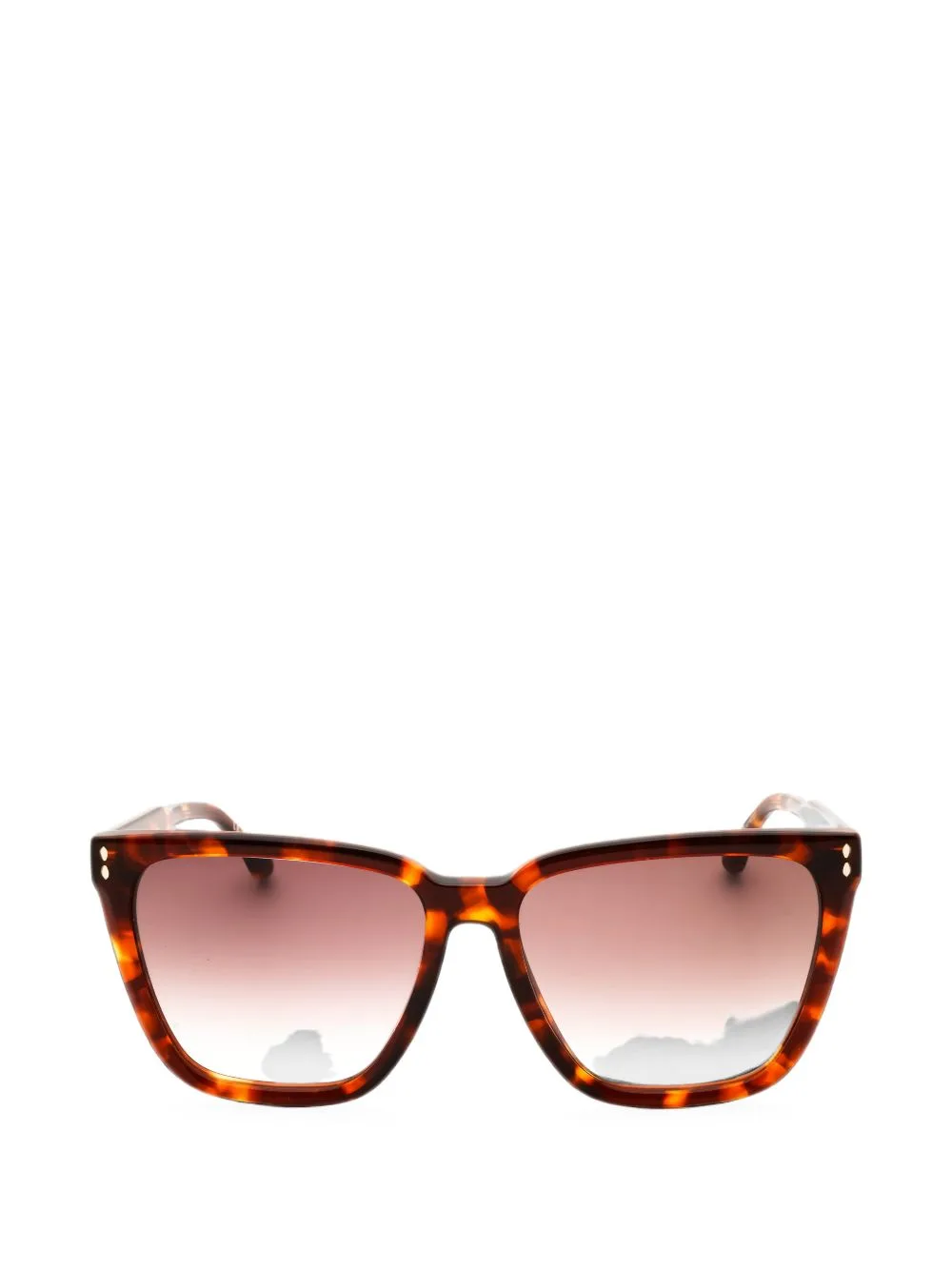 Tortoiseshell-Effect Rectangle-Frame Sunglasses by ISABEL MARANT