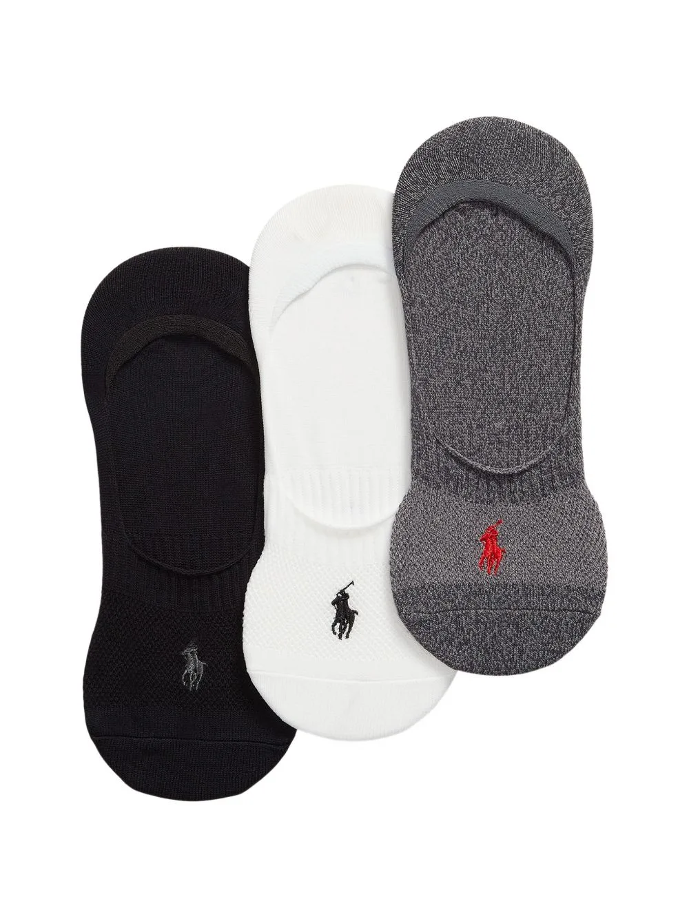 Logo-Embroidered Invisible Socks (set of Three) by Polo Ralph Lauren