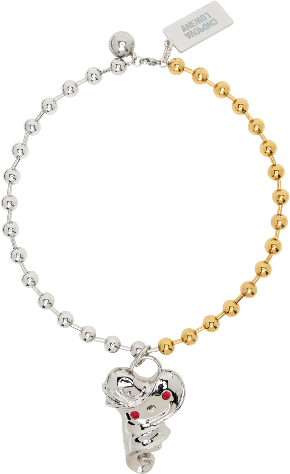 Key to My Heart Ball Chain Necklace by Chopova Lowena