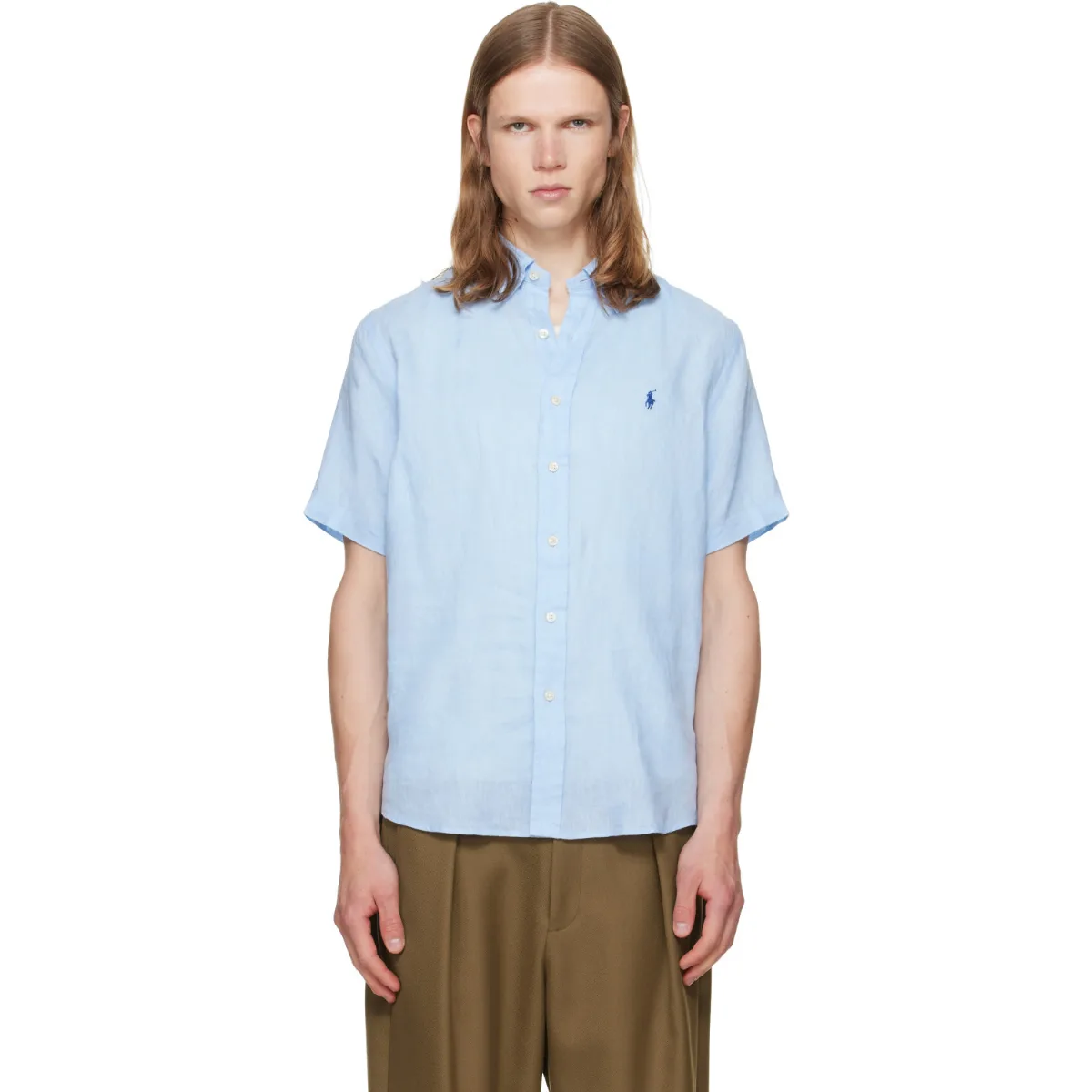 Linen Short Sleeve Sport Shirt by Polo Ralph Lauren