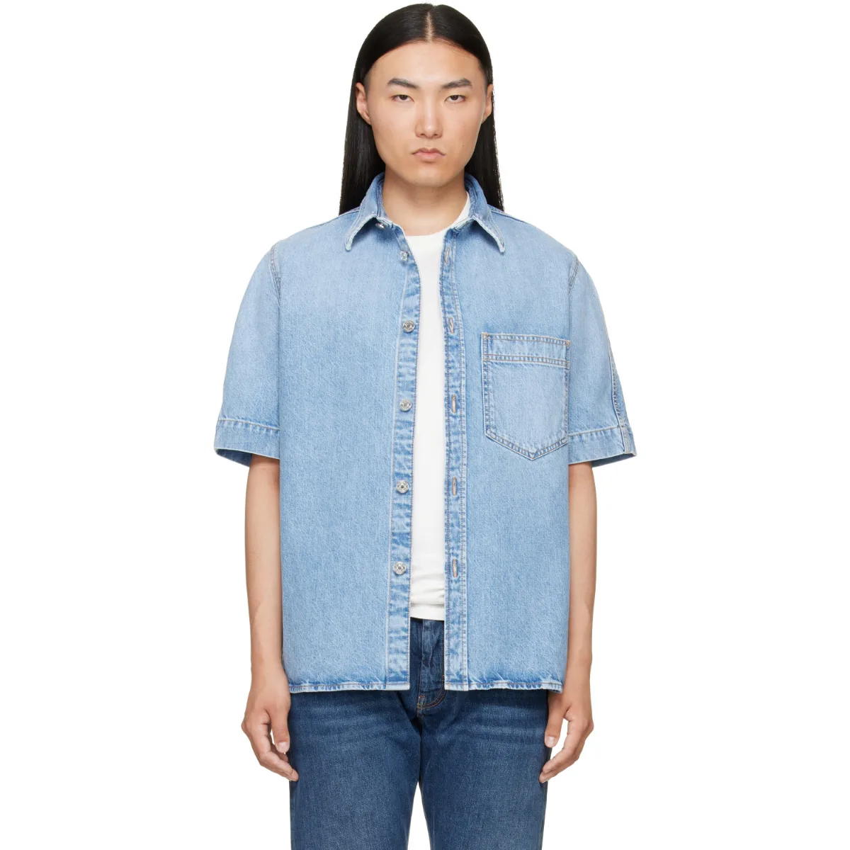 Couture Seam Denim Shirt