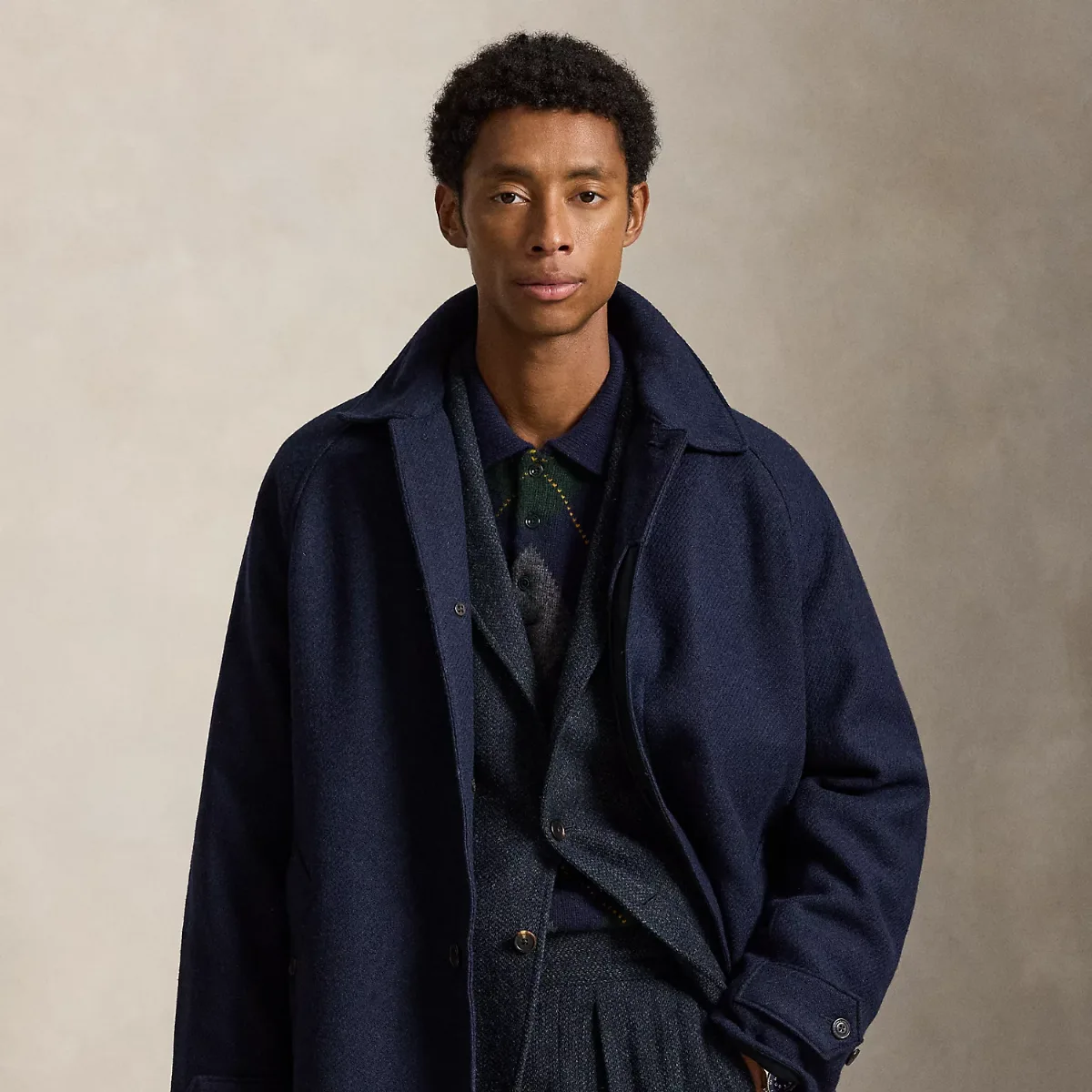 The Langdon Tweed Walking Coat by Polo Ralph Lauren
