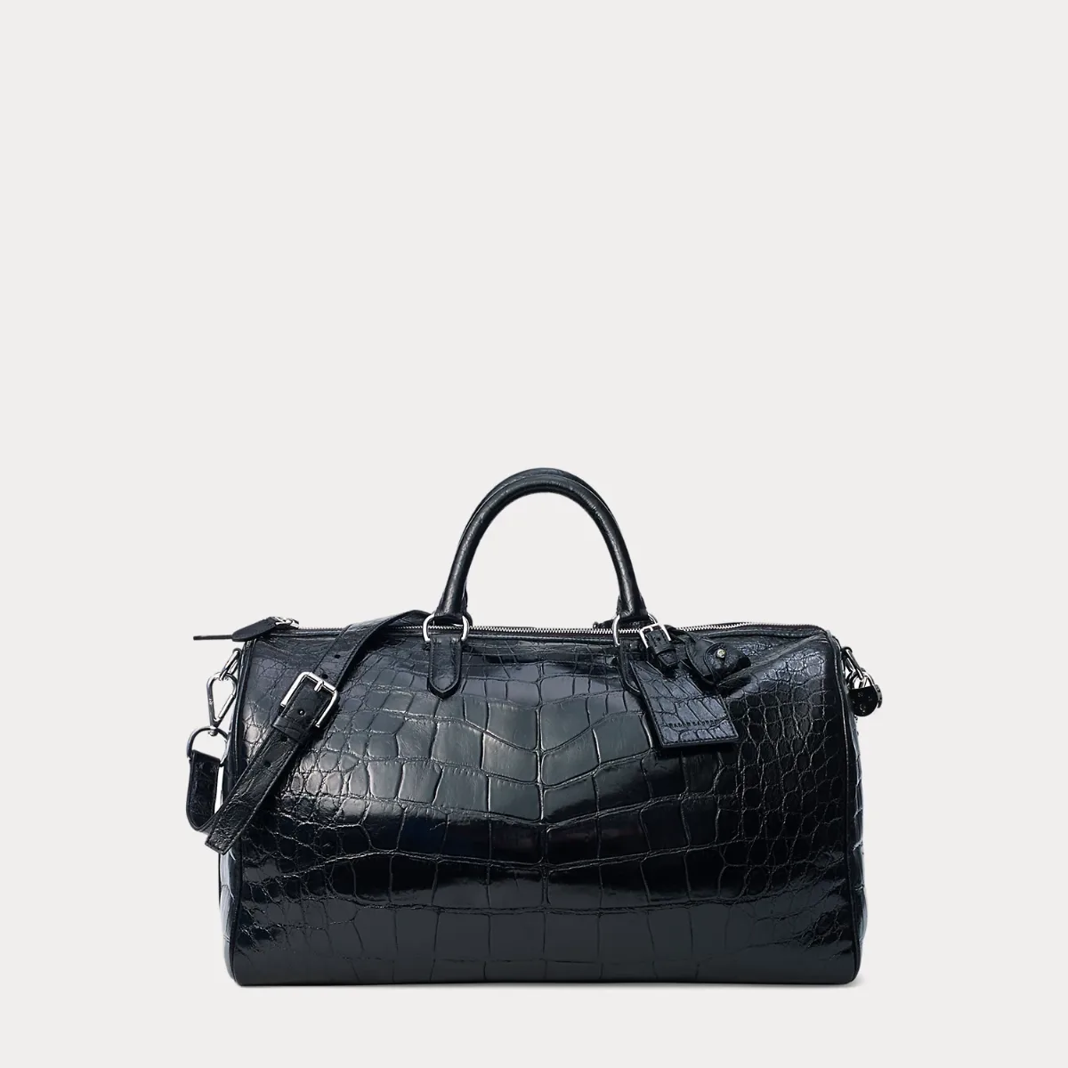 Alligator Boston Bag by Ralph Lauren Purple Label
