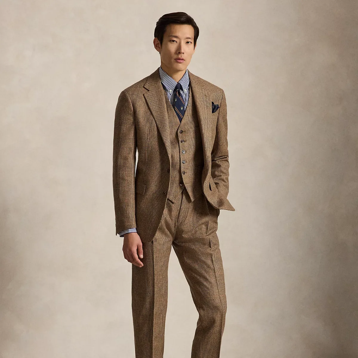 Polo Tailored Glen Plaid 3-Piece Suit by Polo Ralph Lauren